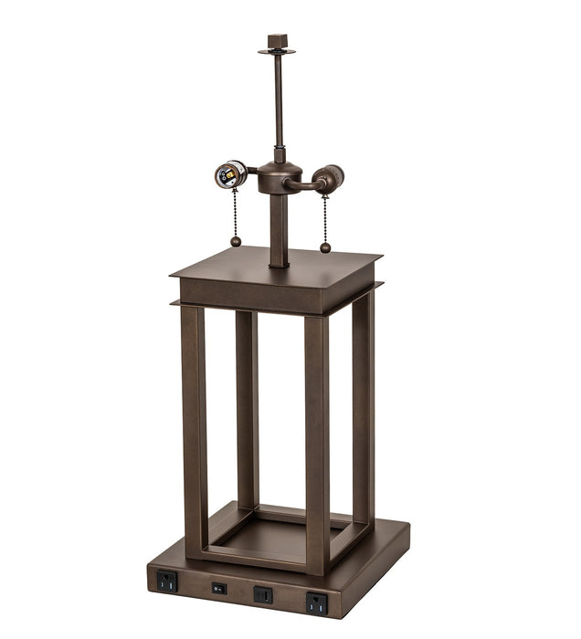 Meyda Tiffany 271183 Two Light Table Lamp, Tyler Bronze
