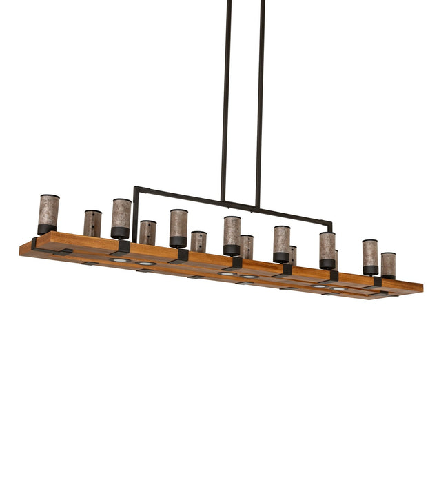 Meyda Tiffany 273230 14 Light Chandelier, Oil Rubbed Bronze/English Chestnut