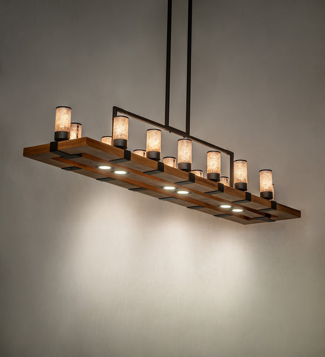 Meyda Tiffany 273230 14 Light Chandelier, Oil Rubbed Bronze/English Chestnut