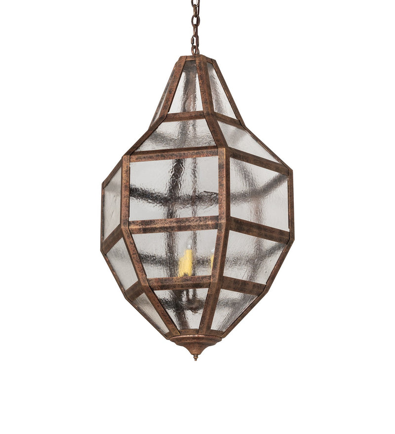 Meyda Tiffany 273541 Three Light Pendant, Rococco