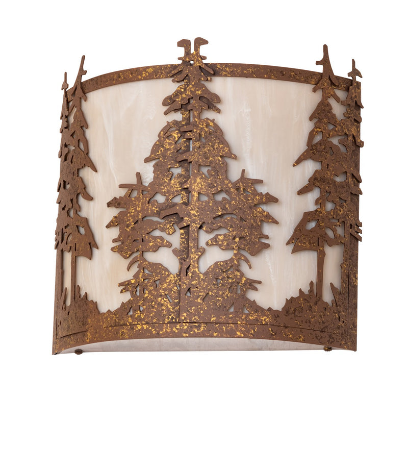 Meyda Tiffany 274298 Two Light Wall Sconce, Pompeii Gold