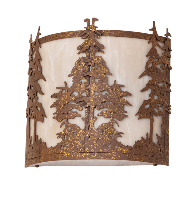 Meyda Tiffany 274298 Two Light Wall Sconce, Pompeii Gold
