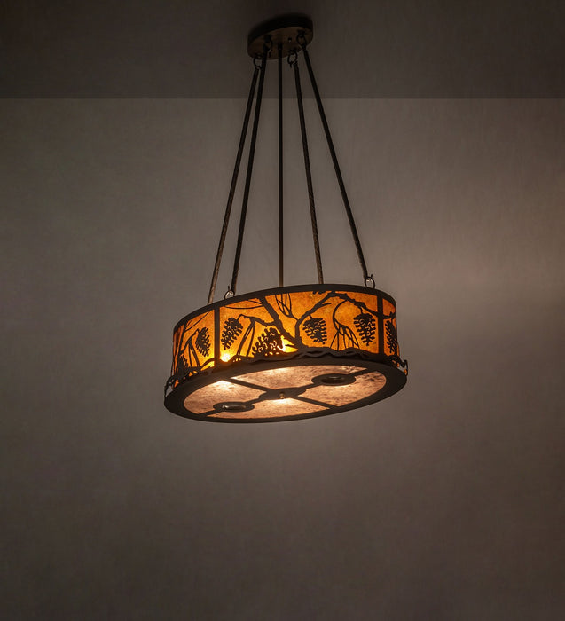Meyda Tiffany 275042 Eight Light Pendant, Oil Rubbed Bronze