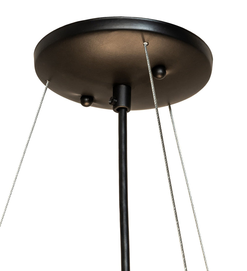 Meyda Tiffany 275935 Three Light Pendant, Solar Black