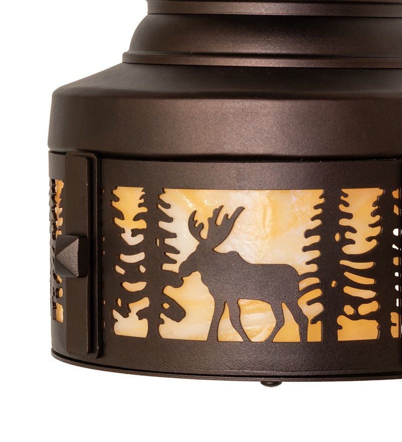 Meyda Tiffany 276061 One Light Mini Pendant, Mahogany Bronze