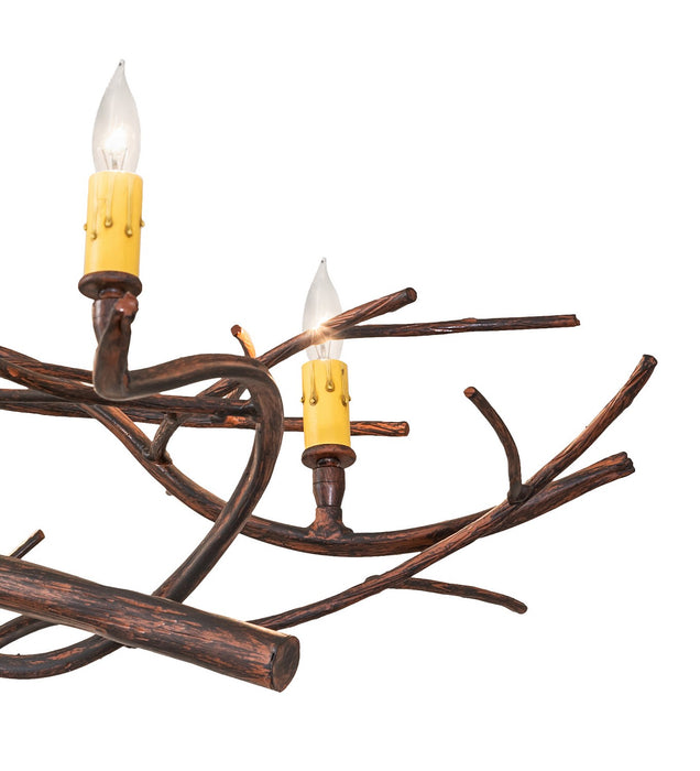 Meyda Tiffany 276062 Eight Light Chandelier, Driftwood Brown