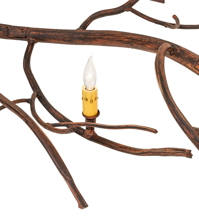 Meyda Tiffany 276062 Eight Light Chandelier, Driftwood Brown