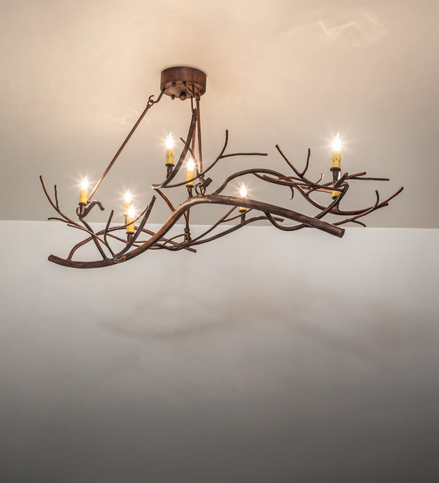 Meyda Tiffany 276062 Eight Light Chandelier, Driftwood Brown