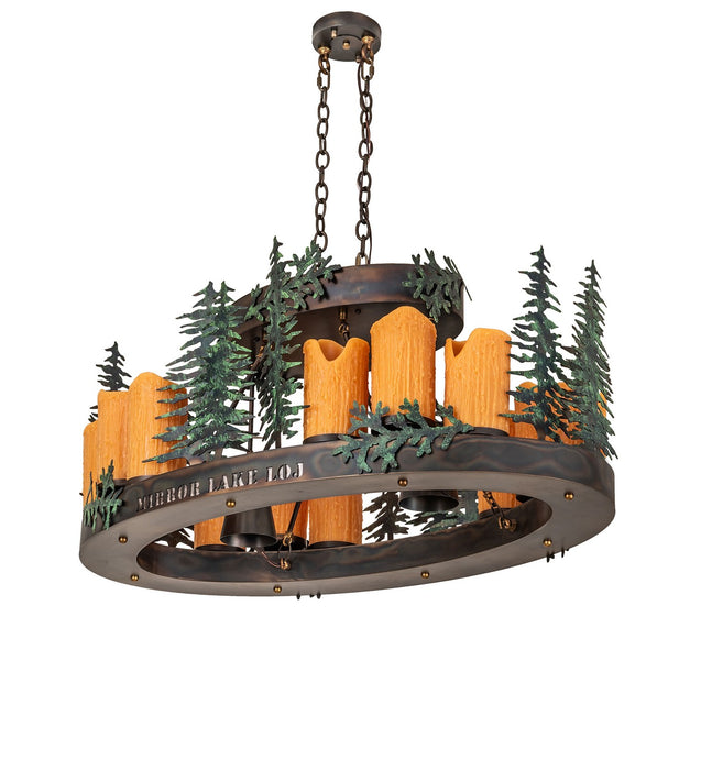 Meyda Tiffany 276217 LED Pendant, Dark Burnished Antique Copper