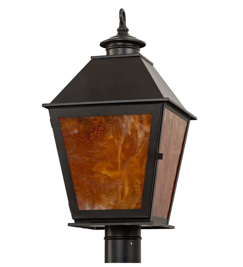 Meyda Tiffany 276322 Three Light Post Mount, Craftsman Brown