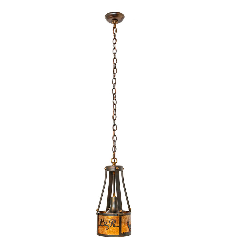 Meyda Tiffany 277017 One Light Mini Pendant, Dark Burnished Antique Copper