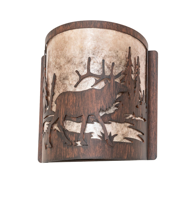 Meyda Tiffany 277543 One Light Wall Sconce, Driftwood Brown