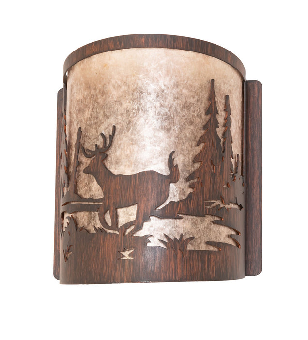 Meyda Tiffany 277544 One Light Wall Sconce, Driftwood Brown