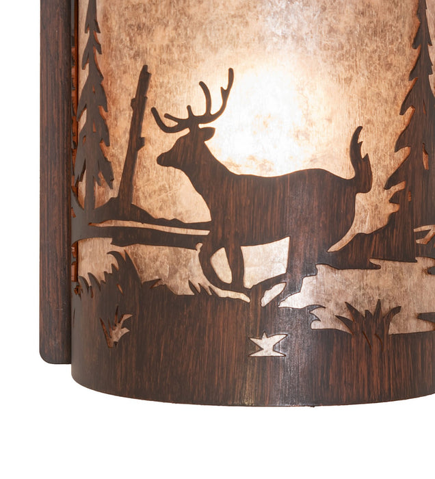 Meyda Tiffany 277544 One Light Wall Sconce, Driftwood Brown