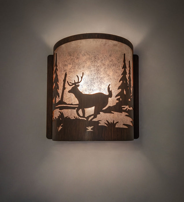 Meyda Tiffany 277544 One Light Wall Sconce, Driftwood Brown