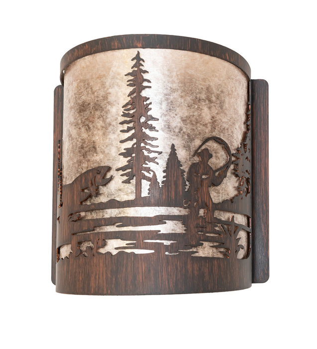 Meyda Tiffany 277545 One Light Wall Sconce, Driftwood Brown