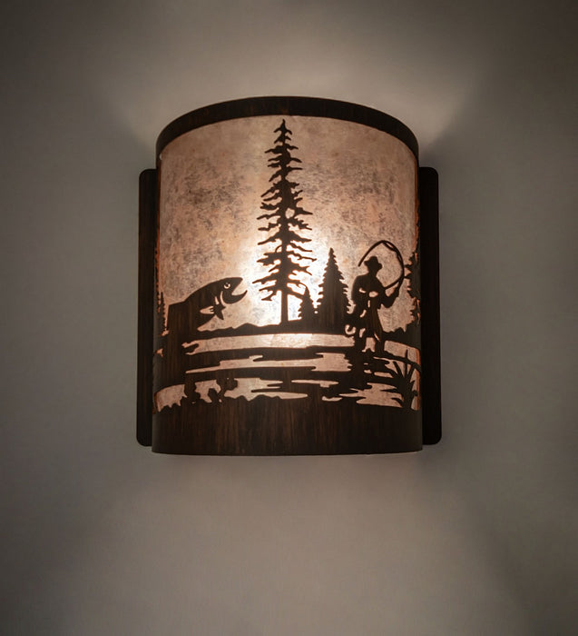 Meyda Tiffany 277545 One Light Wall Sconce, Driftwood Brown