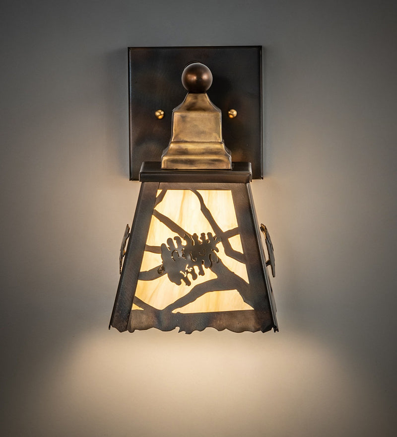 Meyda Tiffany 277793 One Light Wall Sconce, Dark Burnished Antique Copper