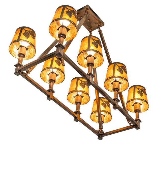 Meyda Tiffany 279197 Eight Light Chandelier, Antique Copper