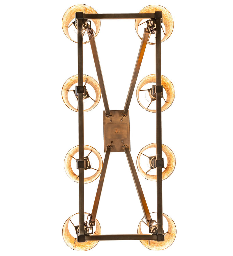 Meyda Tiffany 279197 Eight Light Chandelier, Antique Copper