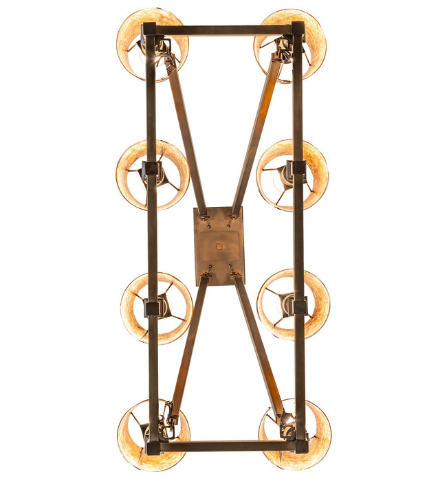 Meyda Tiffany 279197 Eight Light Chandelier, Antique Copper