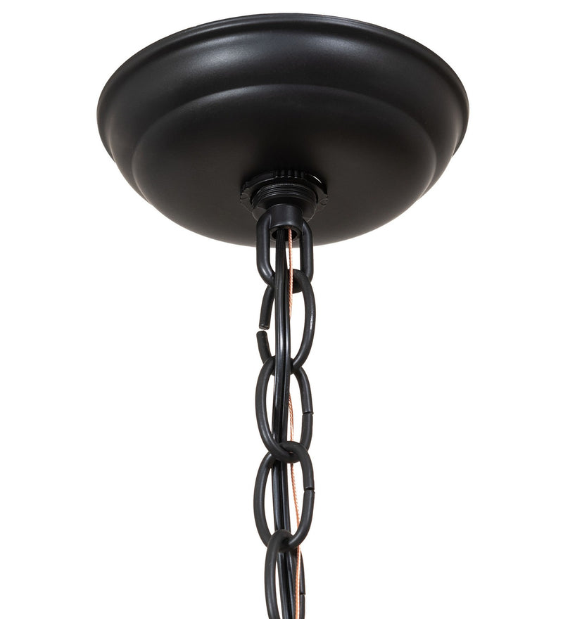 Meyda Tiffany 279482 One Light Mini Pendant, Flat Black