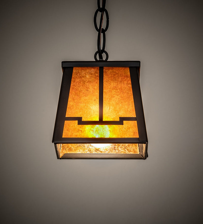 Meyda Tiffany 279482 One Light Mini Pendant, Flat Black