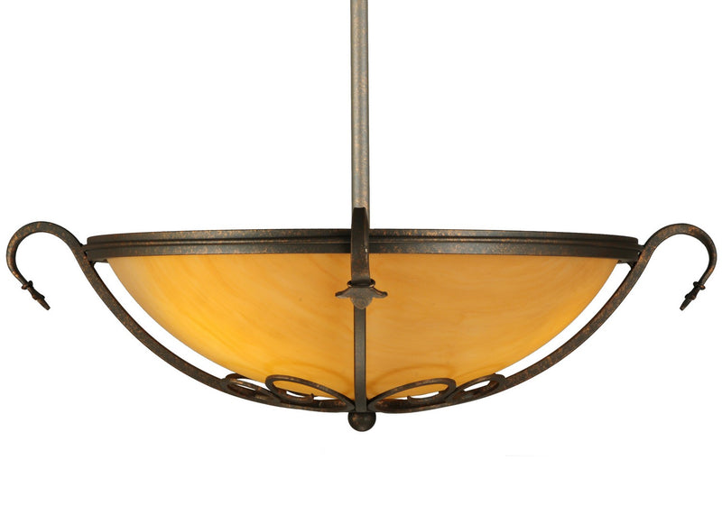 Meyda Tiffany 280691 LED Semi-Flushmount, Gilded Tobacco