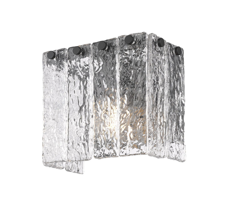 Z-Lite 1943-1S-MB One Light Wall Sconce, Matte Black