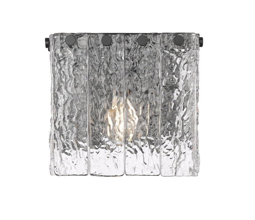 Z-Lite 1943-1S-MB One Light Wall Sconce, Matte Black