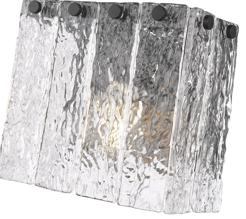 Z-Lite 1943-1S-MB One Light Wall Sconce, Matte Black