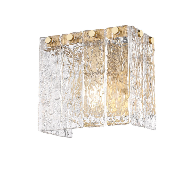 Z-Lite 1943-1S-MGLD One Light Wall Sconce, Modern Gold