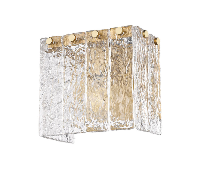 Z-Lite 1943-1S-MGLD One Light Wall Sconce, Modern Gold