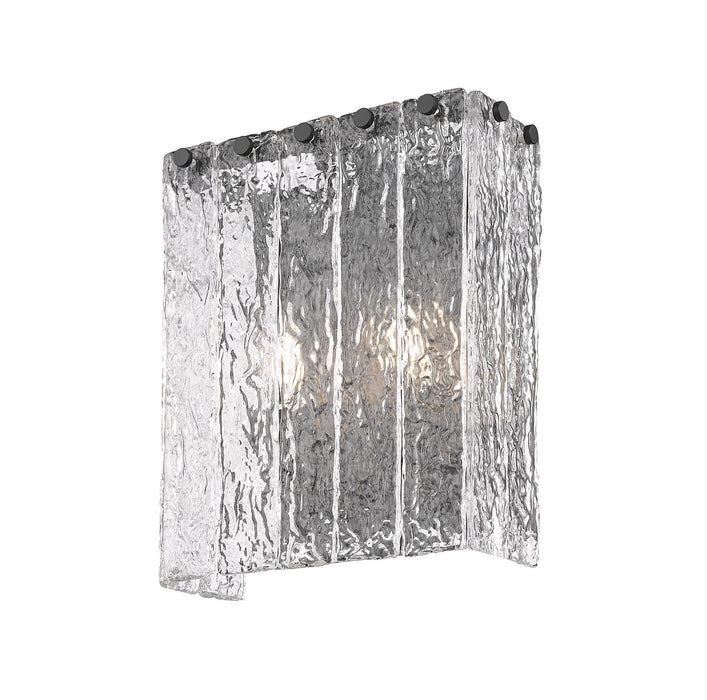 Z-Lite 1943-2S-MB Two Light Wall Sconce, Matte Black
