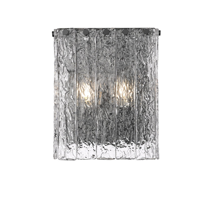 Z-Lite 1943-2S-MB Two Light Wall Sconce, Matte Black