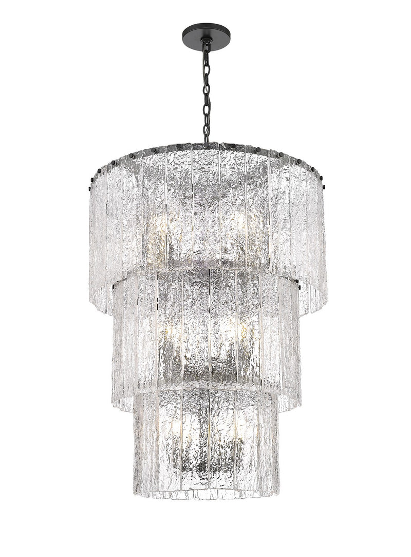 Z-Lite 1943-36MB 12 Light Chandelier, Matte Black