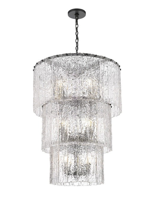 Z-Lite 1943-36MB 12 Light Chandelier, Matte Black
