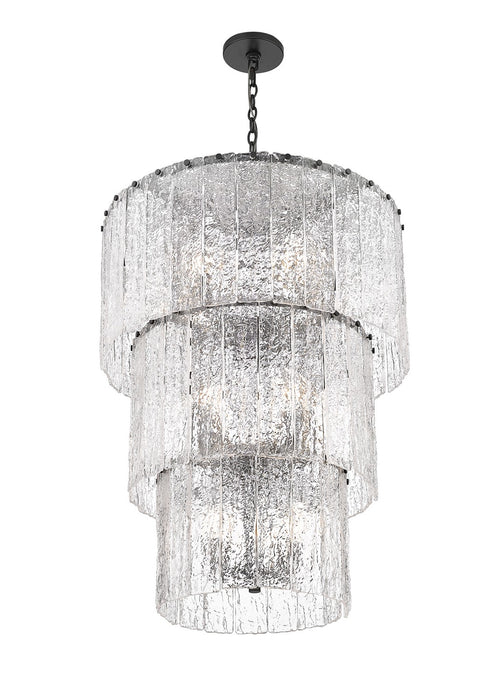 Z-Lite 1943-36MB 12 Light Chandelier, Matte Black