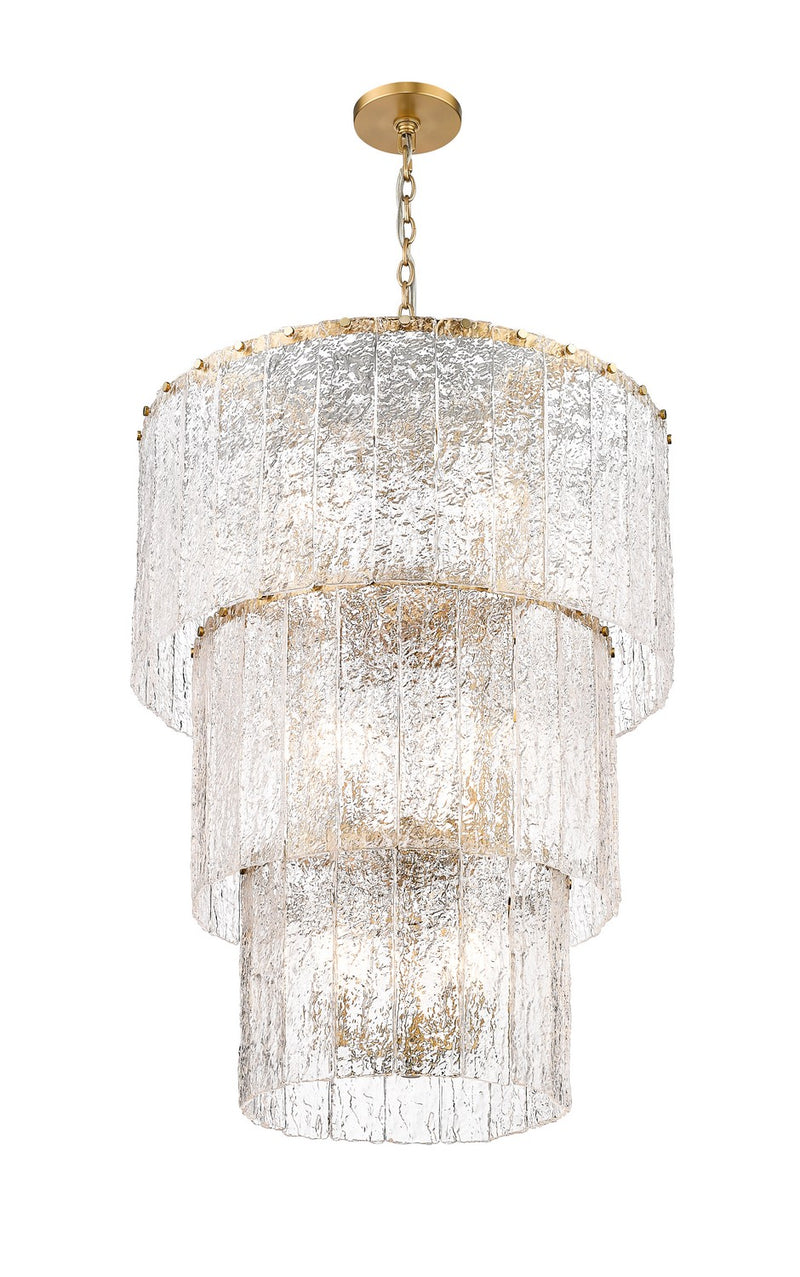 Z-Lite 1943-36MGLD 12 Light Chandelier, Modern Gold