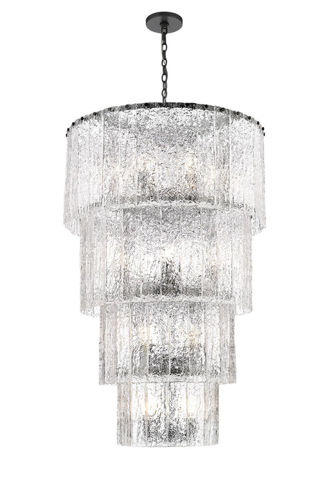 Z-Lite 1943-48MB 18 Light Chandelier, Matte Black