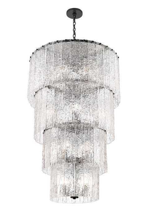Z-Lite 1943-48MB 18 Light Chandelier, Matte Black