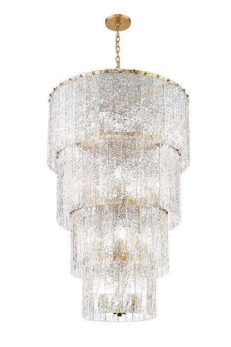Z-Lite 1943-48MGLD 18 Light Chandelier, Modern Gold