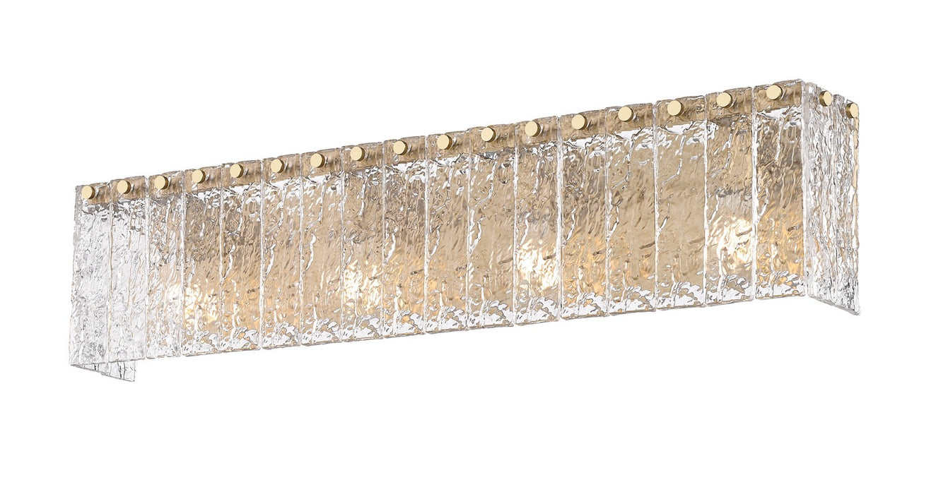 Z-Lite 1943-4V-MGLD Four Light Vanity, Modern Gold