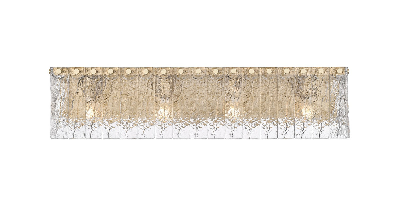 Z-Lite 1943-4V-MGLD Four Light Vanity, Modern Gold