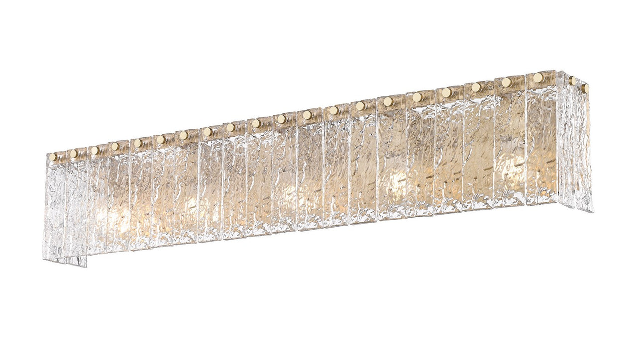Z-Lite 1943-5V-MGLD Five Light Vanity, Modern Gold