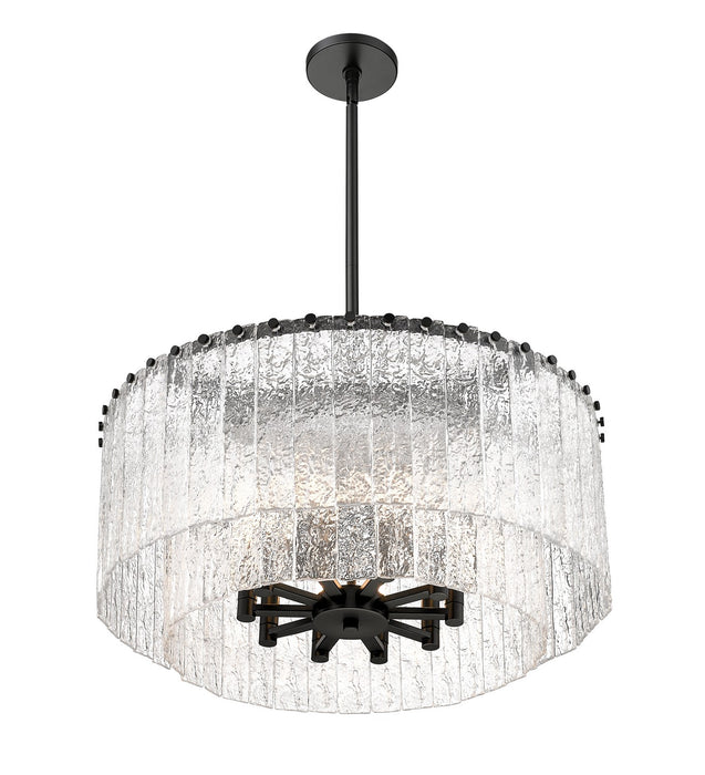 Z-Lite 1943P26-2-MB Ten Light Pendant, Matte Black