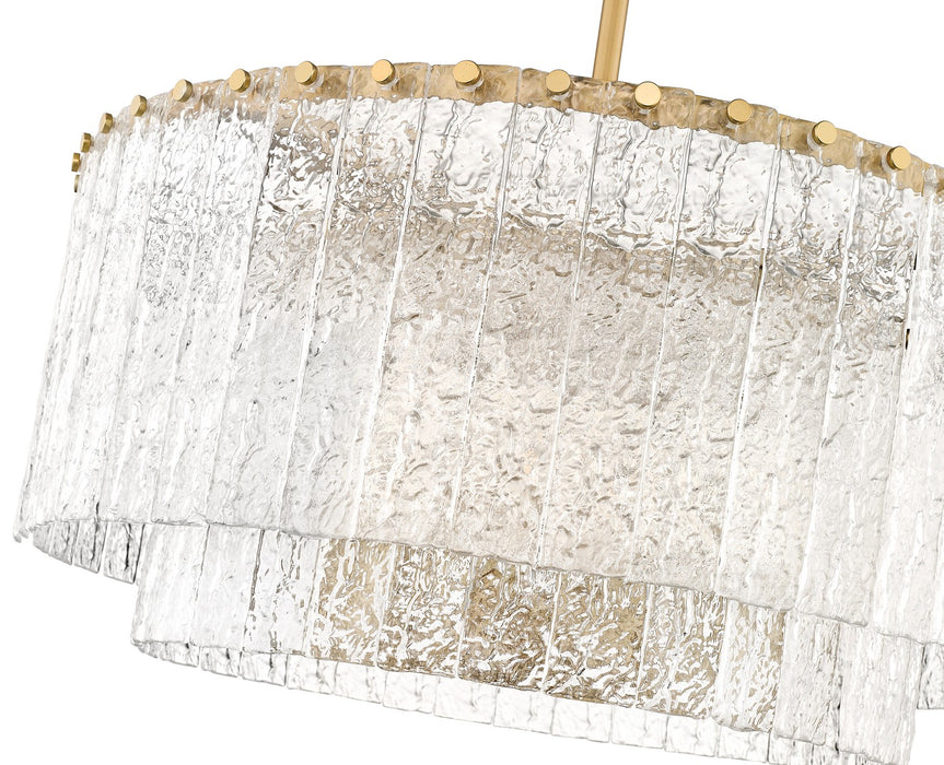 Z-Lite 1943P26-2-MGLD Ten Light Pendant, Modern Gold