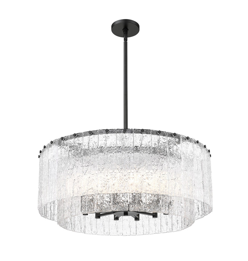Z-Lite 1943P32-2-MB 12 Light Pendant, Matte Black
