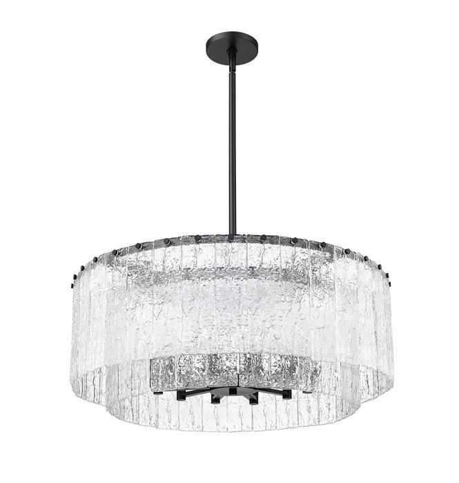 Z-Lite 1943P32-2-MB 12 Light Pendant, Matte Black