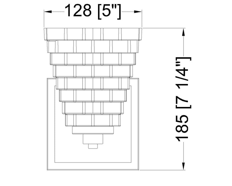 Z-Lite 7514-1S-CH One Light Wall Sconce, Chrome